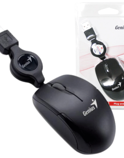 MINI MOUSE GENIUS USB RETRACTIL BLACK