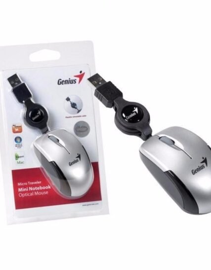 MINI MOUSE GENIUS USB RETRACTIL SILVER