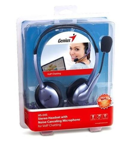 HEADSET + MICROFONO GENIUS HS-04S 3.5MM