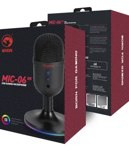 MICROFONO MARVO GAMING MIC-06 BLACK