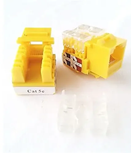 JACK PARA CABLE UTP CAT5E AMARILLO