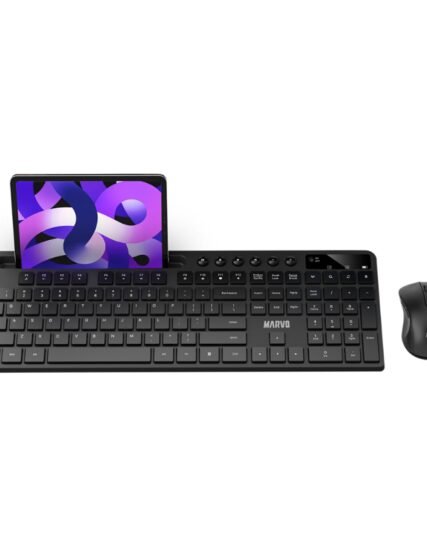 KIT MARVO 2 EN 1 KC411W TEC/MOU WIRELESS BLACK