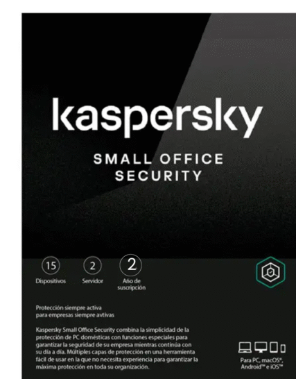 Kaspersky Small Office Security 8 / 15 dispositivos / 2 Server / 2 años / Base