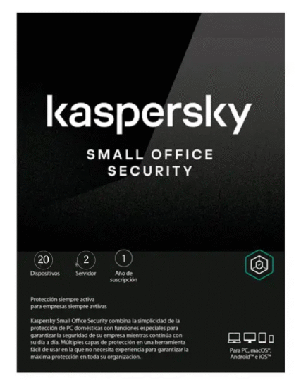 Kaspersky Small Office Security 8 / 20 dispositivos / 2 Server / 1 año / Renovación
