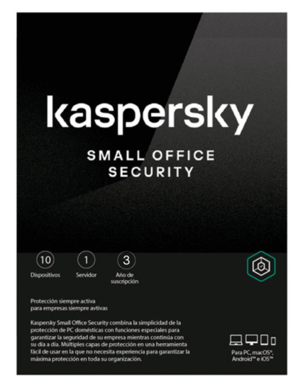 Kaspersky Small Office Security 8 / 10 dispositivos / 1 Server / 3 años / Base