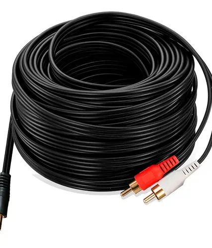 CABLE DE AUDIO 3,5 A 2RCA DE 20 MT.