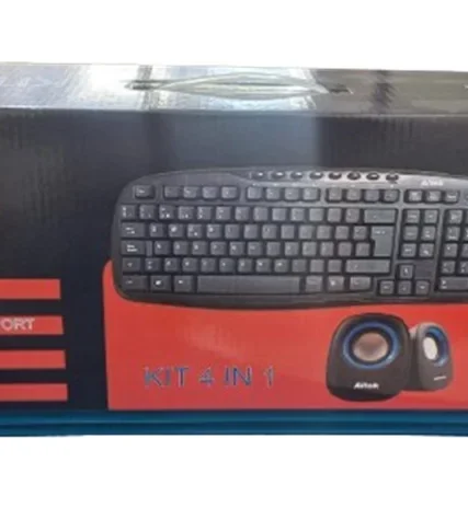 KIT ALTEK 4 EN 1 USB TEC/MOU/PAR/PAD-MOU BLACK