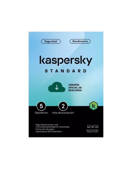 Kaspersky STANDARD / 5 dispositivos / 2 años / base