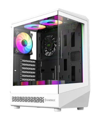 CASE GAMEMAX VISTA COC AW WHITE ARGB 6 FAN
