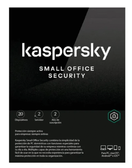 Kaspersky Small Office Security 8 / 20 dispositivos / 2 Server / 2 años / Renovación