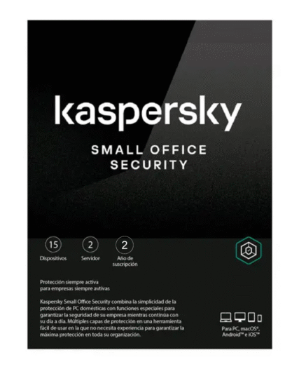 Kaspersky Small Office Security 8 / 15 dispositivos / 2 Server / 2 años / Renovación