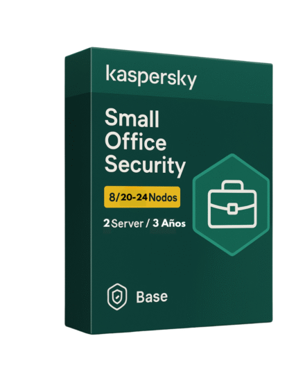 Kaspersky Small Office Security 8 / 20-24 Nodos / 2 Server / 3 años / Base