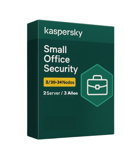 Kaspersky Small Office Security 8 / 20-24 Nodos / 2 Server / 3 años / Renovación