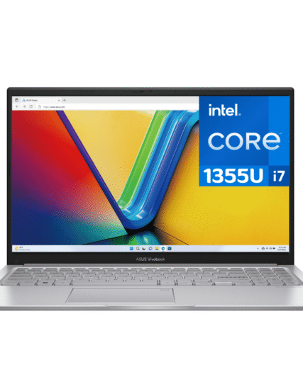 NOT ASUS ASUS F1504VA-SB76T INTEL CORE I7-1355U 13VA GENERACION/ MEMORIA RAM: 16 GB DDR4 DISCO: SSD 512 GB PCIEG3 / PANTALLA : LCD FHD 15,6" GLARE TP WV TACTIL /COLOR : SILVER/ SISTEMA : WINDOWS 11 HOME/TECLADO / INGLES + NUMERICO PUERTOS : HDMI/ WIFI 6