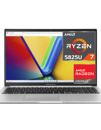 NOTEBOOK ASUS M1502YA-NJ649/AMD RYZEN 7-5825U/MEMORI RAM 8GB/512 SSD/15.6" PANTALLA /FREDDOS/ ESPAÑOL/ SILVER WIFI 6