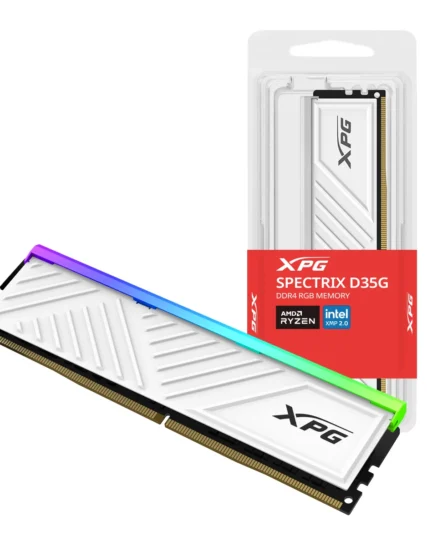 MEMORIA ADATA XPG SPECTRIX D35G RBG 16GB DDR4 3200 PARA PC WHITE