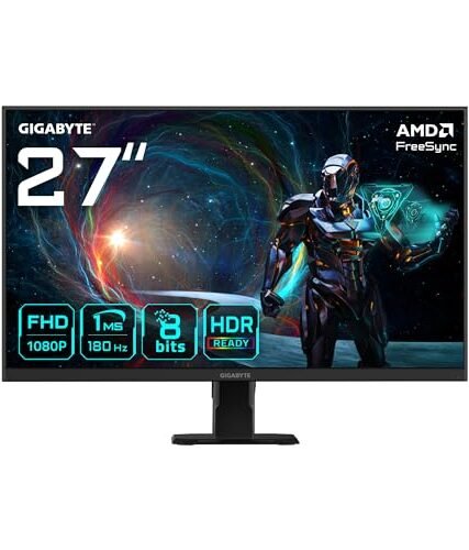 MONITOR GIGABYTE GS27FA GAMING CURVO/27"/180GHz/HDMI