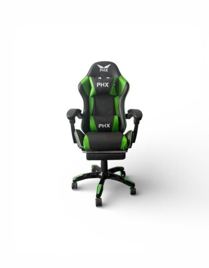 SILLA PHX CH-123 BLACK/GREEN GAMING
