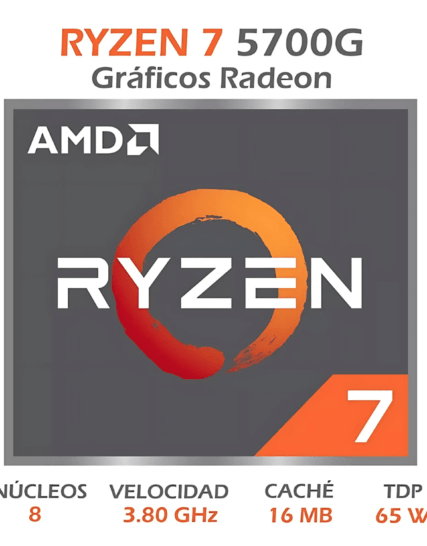 PROCESADOR AMD RYZEN 7-5700G 3,8GHz
