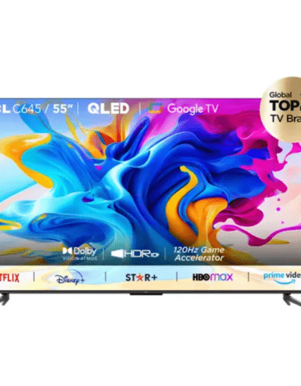 TELEVISOR TCL 55" 55C645 QLED 4K GOOGLE TV