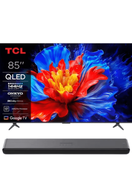 TELEVISOR TCL 85" 85P8K QLED 4K + BARRA DE SONIDO TCL S45H